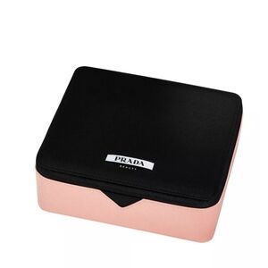 Prada Black and Pink Cosmetic Case